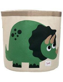 Корзина для хранения 3 Sprouts "Динозаврик" (Green Dinosaur)	
