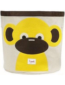 Корзина для хранения 3 Sprouts "Обезьянка" (Yellow Monkey)