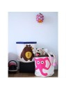 Корзина для хранения 3 Sprouts "Розовый слонёнок" (Pink Elephant)