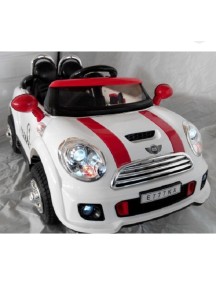 Детский электромобиль Mini Cooper Е777КХ белый Rivertoys