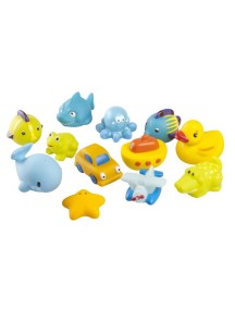 Набор игрушек для купания 12 шт. Babymoov "Морские жители"