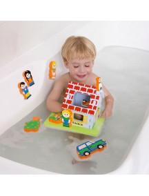 Мягкий 3D-конструктор “Плавающий Дом” для игры в ванне Edushape Floating Blocks