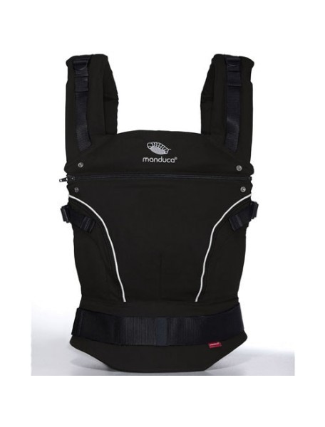 Manduca "PureCotton" Эргономичный слинг-рюкзак для переноски ребенка, Night black (Черный)