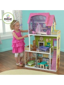Кукольный домик для Барби "ФЛОРЕНС", с мебелью 9 элементов, KidKraft