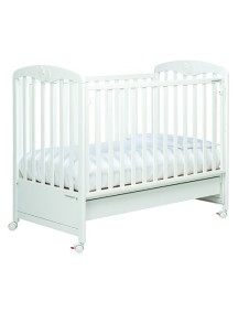 Кровать Foppapedretti Luccichino автостенка, ящик 125x65 см Bianco