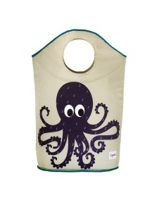 Корзина для белья 3 Sprouts "Осьминог" (Purple Octopus)	