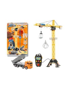 ИГРУШЕЧНЫЙ ПОДЪЕМНЫЙ КРАН НА Д/У С САМОСВАЛОМ, 120СМ DICKIE