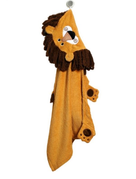 Полотенце с капюшоном для детей (от 2 лет) Zoocchini. Лев Лео (Leo the Lion)