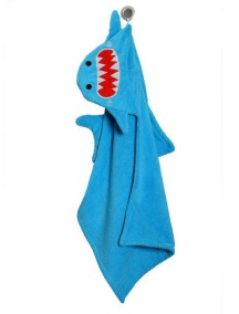 Полотенце с капюшоном для детей (от 2 лет) Zoocchini. Акула Шерман (Sherman the Shark)