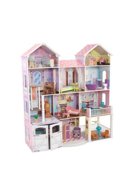 Дом для классических кукол до 32 см «Загородная усадьба» (Country Estate) с мебелью KidKraft