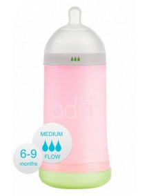 Бутылочка Adiri NxGen Medium Flow Pink (6-9 мес., 281 ml) (Адири)