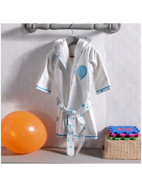 Kidboo Халат махровый Happy Birthday Blue (Кидбоо)