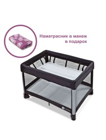 Манеж-кроватка 4moms Breeze (Фомамс Бриз) серый