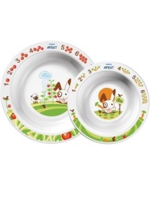 Philips AVENT Набор 2 глубоких тарелок, большая и малая (Филипс Авент)