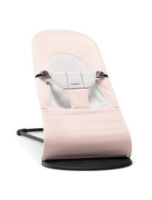 BabyBjorn "Balance Soft" Детский шезлонг (кресло - шезлонг, Нежно розовый с серым