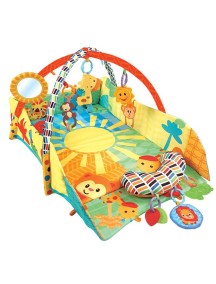 Развивающий игровой коврик с бортиками для новорожденного, Fitch Baby, "3 Ways To Play"