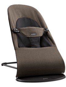 Детское кресло-шезлонг "Balance Soft Air" Mesh от BabyBjorn Brown/Black Коричнево-черный