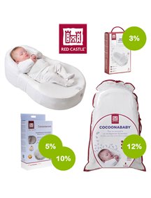 Red Castle "Cocoonababy" Эргономичная кроватка-кокон для новорожденных , S3, 044532 / белый