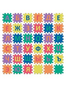 Коврик-пазл 15 мм (24 плиты) с русским алфавитом - Серия NT Funkids 6" "Алфавит-3" [ art. KB-001-36-NT ], 01